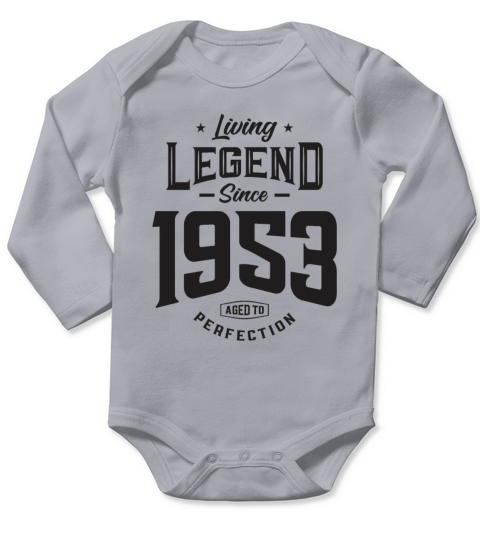 Legend Since 1953 70th Birthday Long Sleeve Baby One-Piece