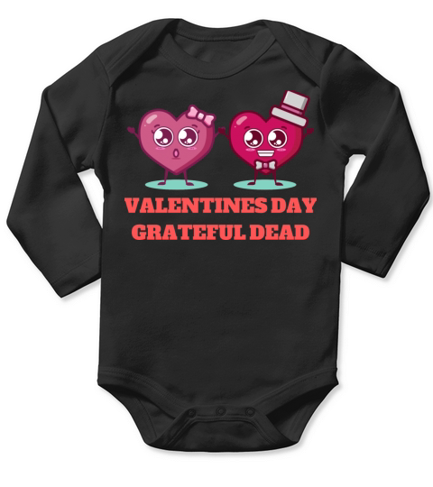 valentines day grateful dead Long Sleeve Baby One-Piece