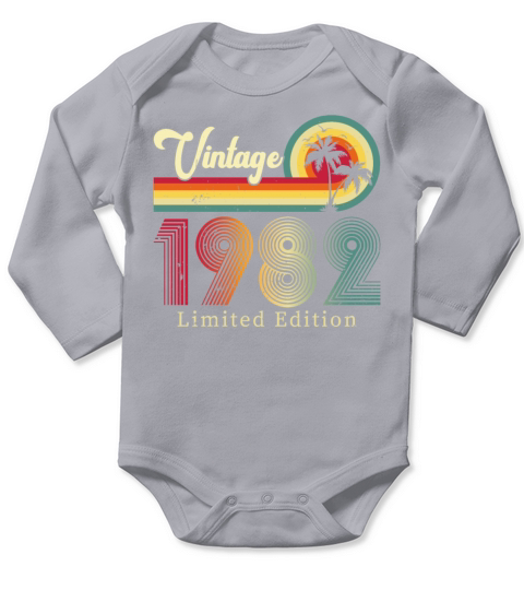 Vintage 1982 Limited Edition Long Sleeve Baby One-Piece