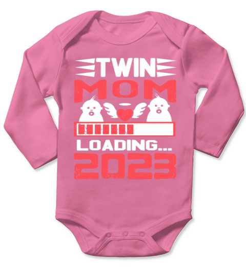 Womens Twin Mama Twin Mom to Be Pregnancy Long Sleeve Baby One-Piece
