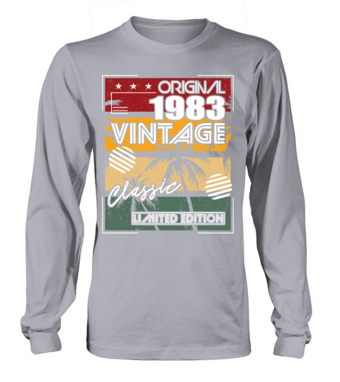 40th birthday vintage 1983 original classic 1983 Long sleeved Unisex