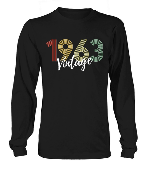 60 Years Vintage 1963 Retro 60th Birthday Long sleeved Unisex