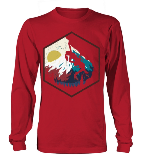 Bouldering Rock Climbing Vintage Design Long sleeved Unisex