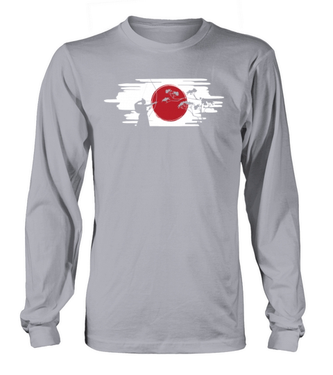 Kyudo Japan Flag Long sleeved Unisex