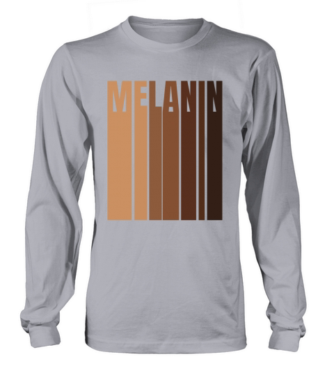 Melanin Definition Black History Month African Long sleeved Unisex