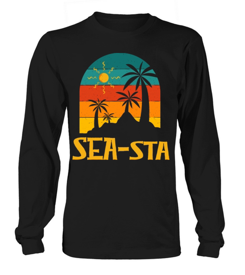 Seasta Beach Summer Ocean Tropical Seaside Trip Long sleeved Unisex