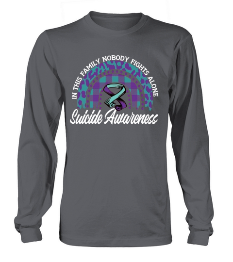 Suicide Prevention We Wear Teal Purple Long sleeved Unisex