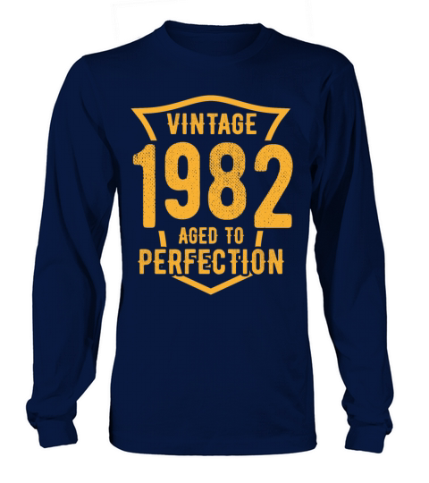 Vintage 1982 Aged To Perfection 42nd Birthday Long sleeved Unisex