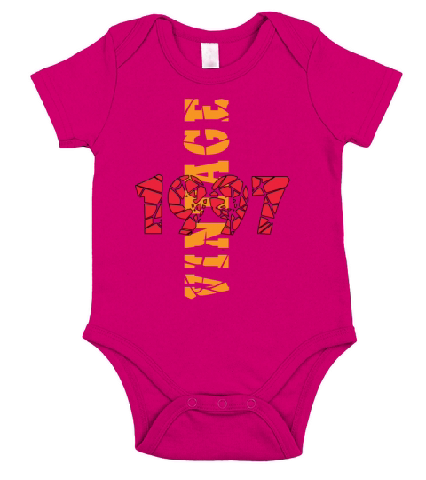1997 Vintage Birthday Present Short Sleeve Baby One-Piece