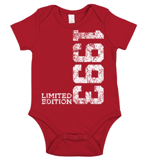 30th BIRTHDAY LIMITED EDITION 1993 VINTAGE Short Sleeve Baby One-Piece