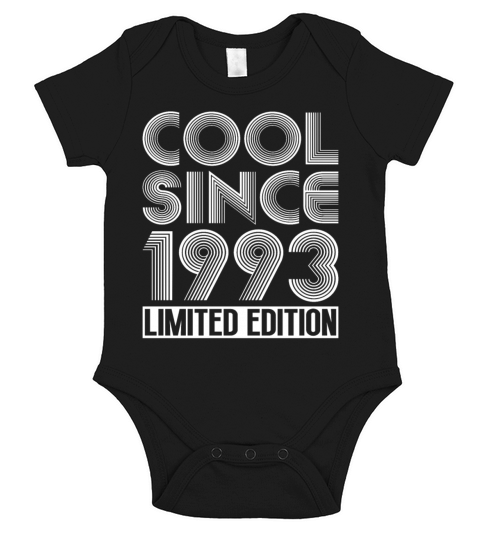 30th birthday vintage 1993 cool since 1993 Short Sleeve Baby One-Piece