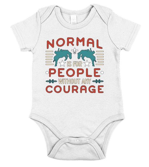 Bareback Riding Normal Is For People Without Rodeo Short Sleeve Baby One-Piece