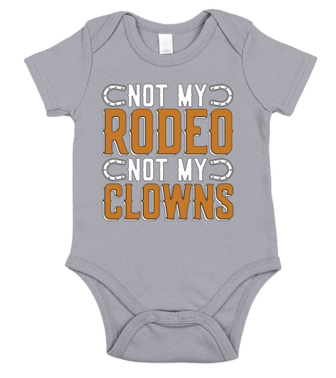 Bareback Riding Not My Rodeo Western Riding Horses Short Sleeve Baby One-Piece