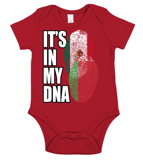 Belarusian And Mexican Mix Heritage DNA Flag Short Sleeve Baby One-Piece