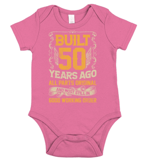 Built 50 Years Ago - All Parts Original Outfit 50t Short Sleeve Baby One-Piece