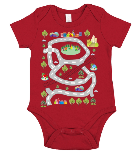 colorful houses Short Sleeve Baby One-Piece
