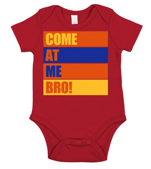 come at me bro Short Sleeve Baby One-Piece
