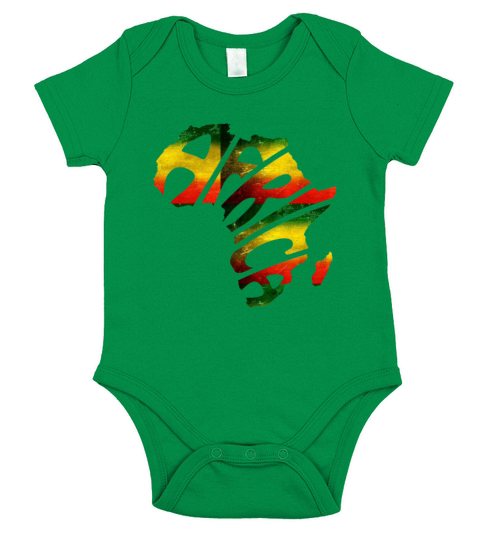 continent africa design BHM Black history month Short Sleeve Baby One-Piece