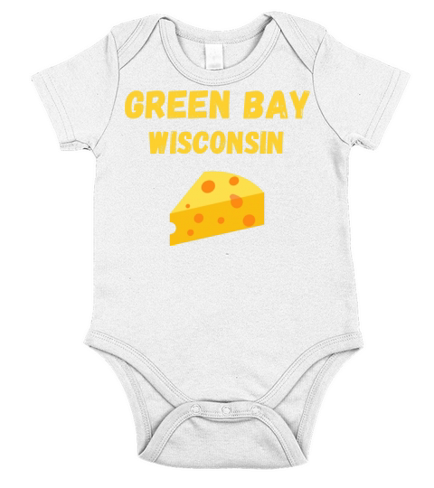 GREEN BAY WISCONSIN vintage distressed football Short Sleeve Baby One-Piece