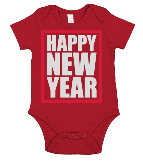 happy new year quote Short Sleeve Baby One-Piece
