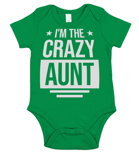 im the crazy aunt Short Sleeve Baby One-Piece
