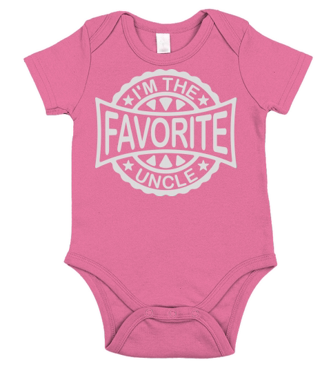 im the favorite uncle Short Sleeve Baby One-Piece