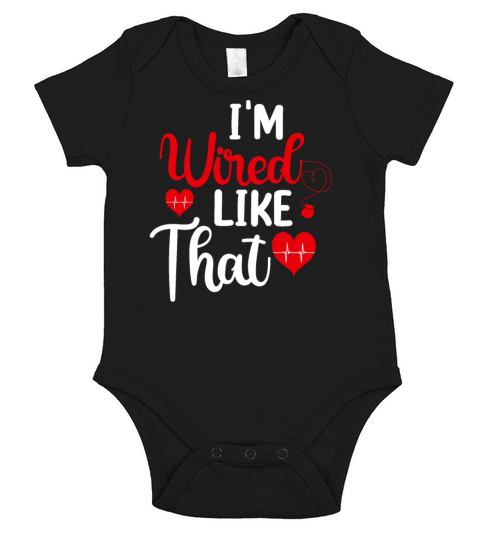 Im Wired Like That ICD Surgery Cardiac Pacemaker Short Sleeve Baby One-Piece