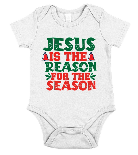 Jesus Is The Reason For The Season Short Sleeve Baby One-Piece