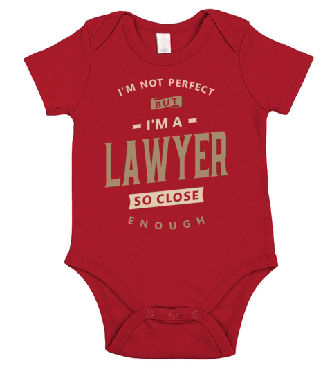 Lawyer Funny Job Title Profession Birthday Worker Short Sleeve Baby One-Piece
