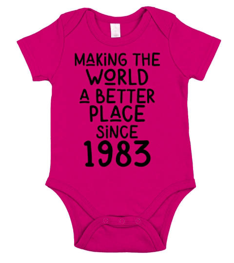 Making the World a better place since 1983 Short Sleeve Baby One-Piece