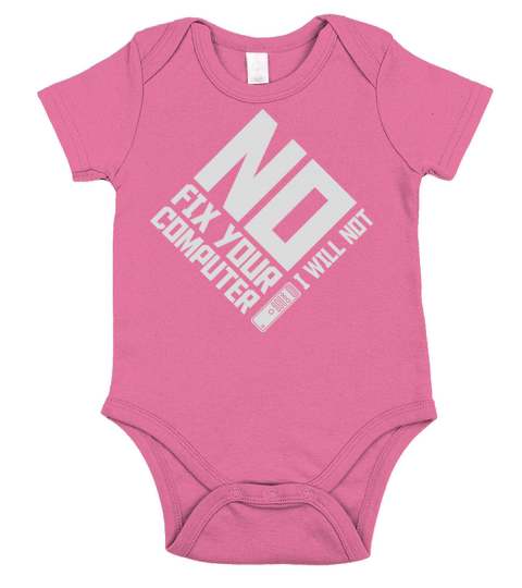 not fix your computer Short Sleeve Baby One-Piece