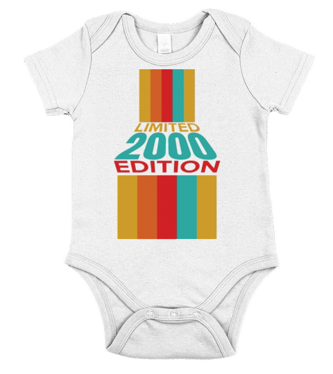 Retro Vintage Limited Edition 2000 Short Sleeve Baby One-Piece