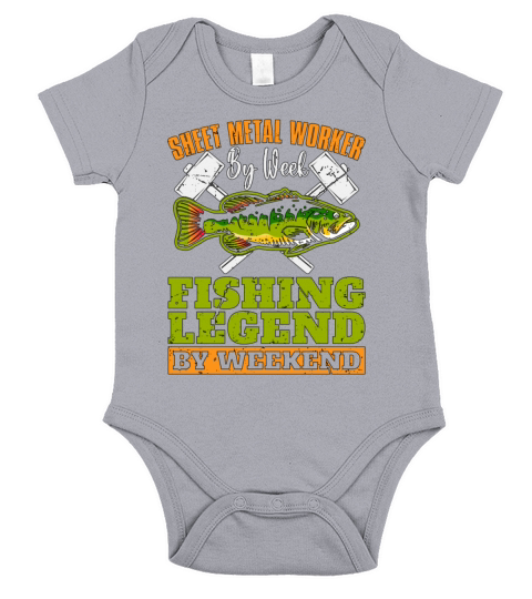Sheet Metal Worker By Week Fishing Welder Mechanic Short Sleeve Baby One-Piece