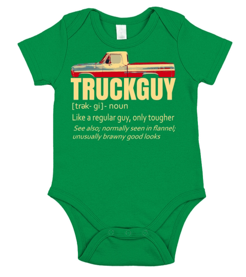 Truck Guy Definition Short Bed Pickup Bumpside Short Sleeve Baby One-Piece