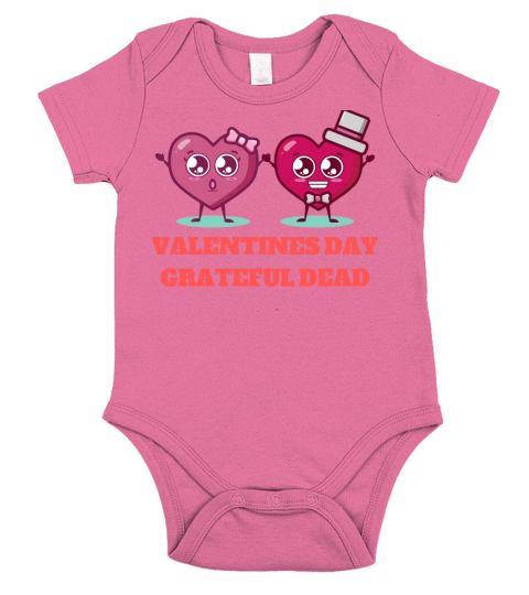 valentines day grateful dead Short Sleeve Baby One-Piece