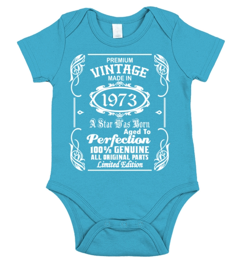 Vintage made in 1973 Short Sleeve Baby One-Piece