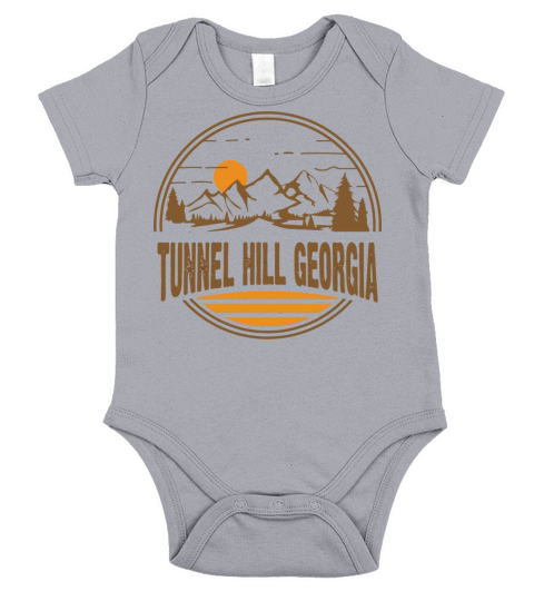Vintage Tunnel Hill Georgia Mountain Hiking Souven Short Sleeve Baby One-Piece