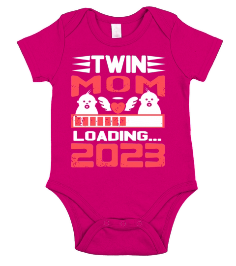 Womens Twin Mama Twin Mom to Be Pregnancy Short Sleeve Baby One-Piece