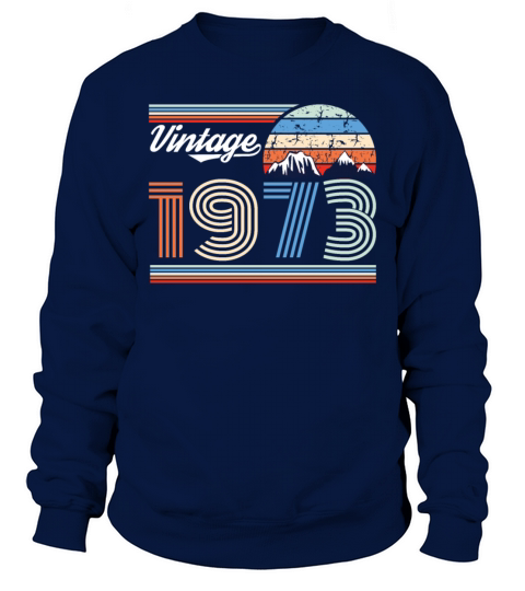 1973 Vintage born in Retro age Birthday gift idea Sweatshirt Unisex