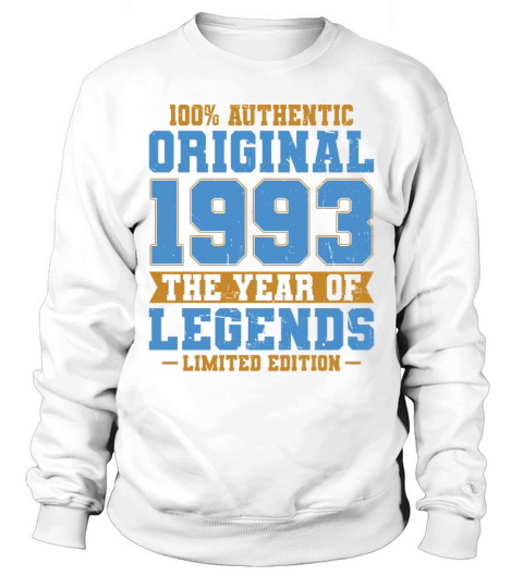 30th birthday vintage 1993 original 1993 Sweatshirt Unisex