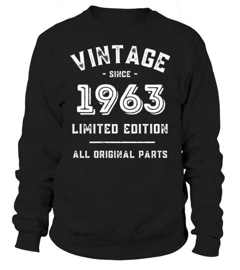 60 Years Vintage 1963 Retro 60th Birthday Sweatshirt Unisex