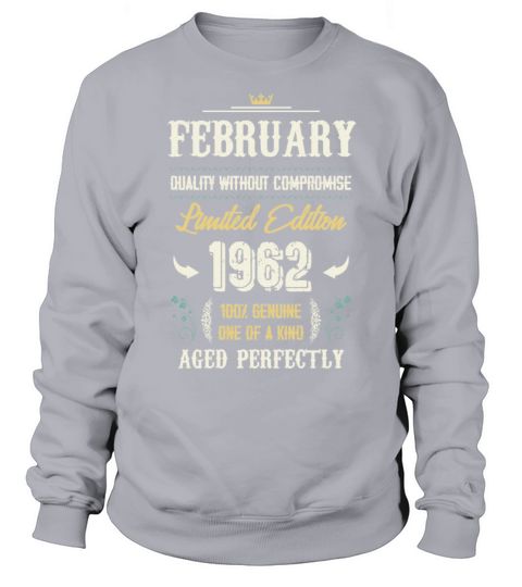 February 1962 Vintage Birthday Present Sweatshirt Unisex