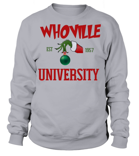 Funny Whoville University Santa Sweatshirt Unisex