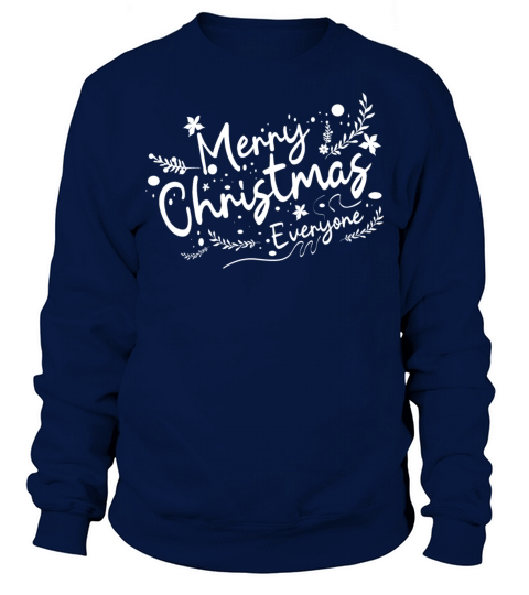 Merry christmas caligraphy Sweatshirt Unisex