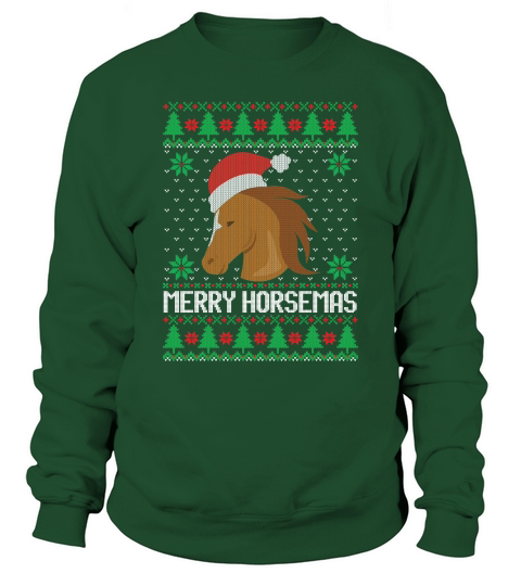 Merry horsemas ugly Christmas Sweatshirt Unisex