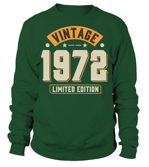 Vintage 1972 50th Birthday Fiftieth Gift Sweatshirt Unisex