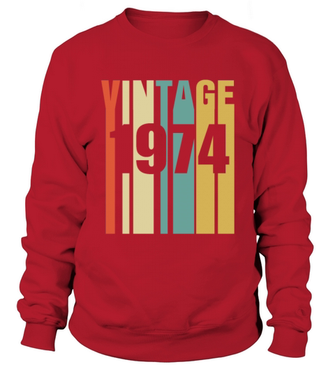 Vintage 1974 Retro Sweatshirt Unisex