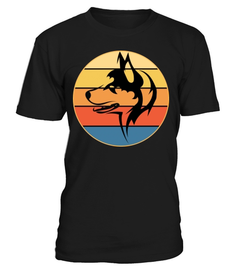 Funny Kawaii Cute Husky Dog Vintage Retro Sunset T-Shirt Unisex