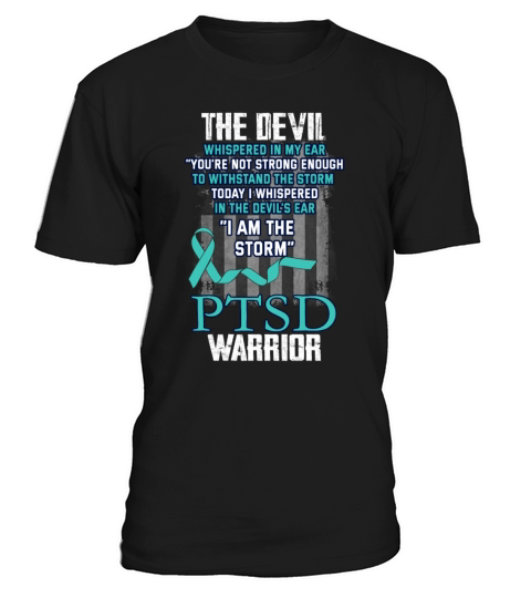 PTSD Awareness Month - PTSD Warrior I am The Storm T-Shirt Unisex