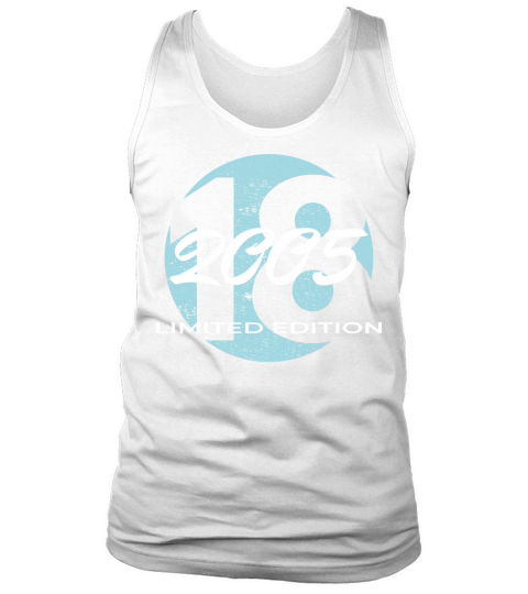 18th birthday boys girls 18 years 2005 vintage Tank Top Unisex